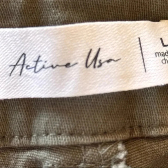 Women’s Active USA Military Green Pants Stretch Size Large - Picture 4 of 5